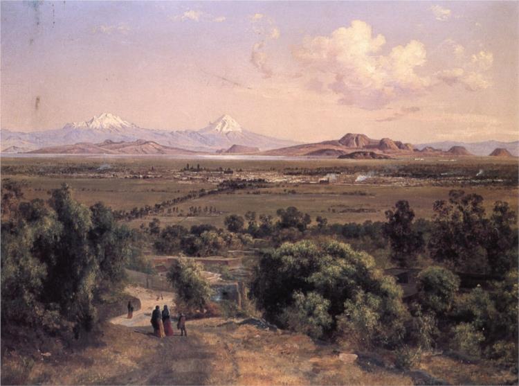 Valle de México desde el cerro de Tepeyac, 1878 - Хосе Мария Веласко
