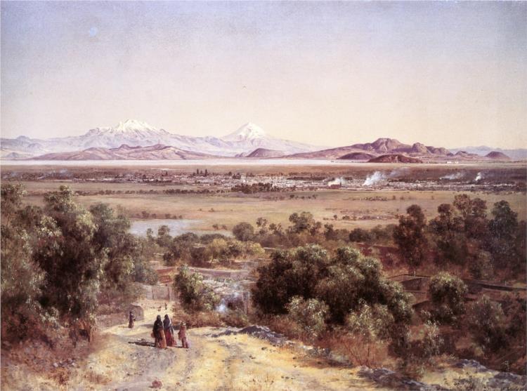 Valle de México desde el cerro de Tepeyac, 1894 - Хосе Мария Веласко