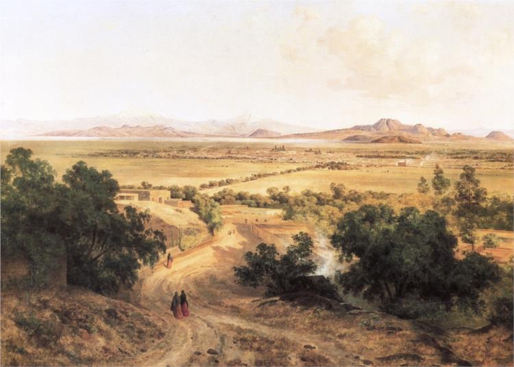 Valle de México desde el cerro de Tepeyac, 1900 - Хосе Марія Веласко
