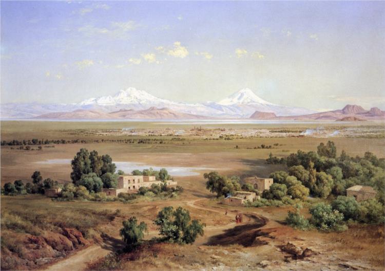Valle de México desde el Tapeyac, 1901 - Хосе Мария Веласко