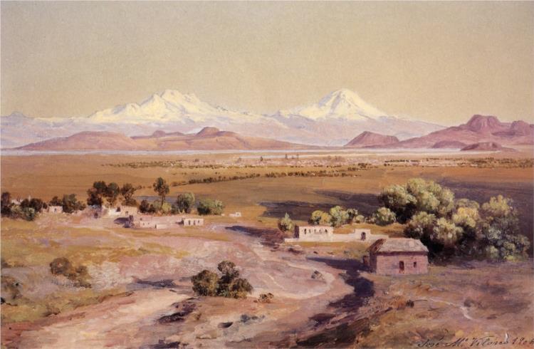 Valle de México desde el Tepeyac, 1906 - Хосе Мария Веласко