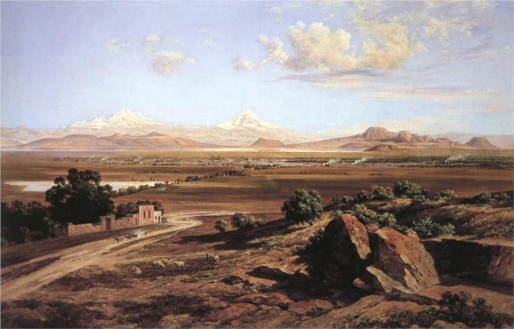 Valle de México desde el Tepeyac, 1908 - Хосе Мария Веласко