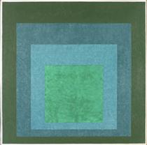 Study for Homage to the Square (Terrassed Foliage) - Josef Albers