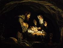 Св. Франциск і св. Клара Ассізька в поклонінні Немовляті Христу - Хосефа де Обідос