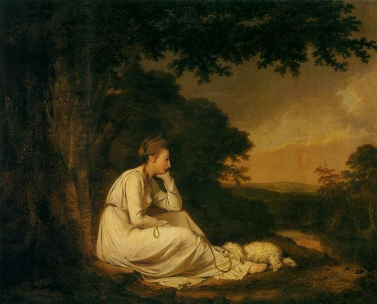 Maria, 'A Sentimental Journey' by Laurence Sterne, 1777 - Джозеф Райт