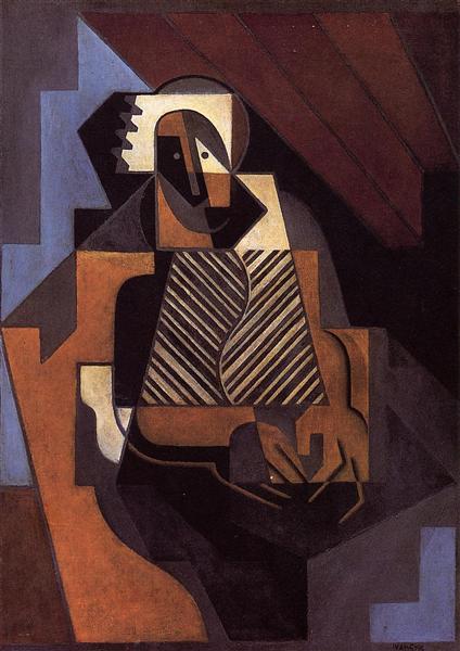 Seated Peasant Woman, 1918 - Хуан Ґріс