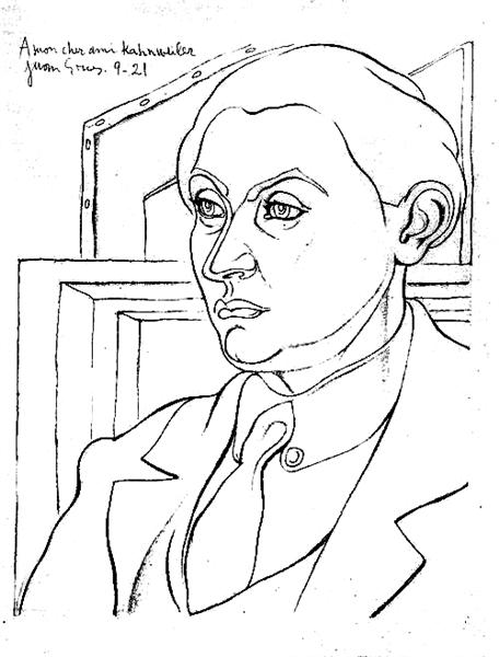 Portrait Daniel Henry Kahnweiler, 1921 - Juan Gris