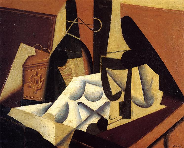 Still Life with White Tablecloth, 1916 - Хуан Ґріс