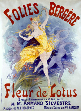 Folies Bergères, Fleur de Lotus, 1893 - Jules Chéret