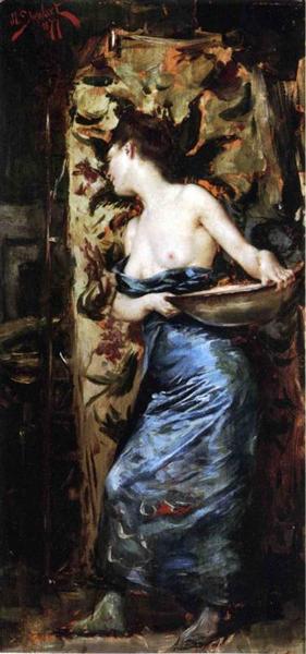 Half Naked Woman, 1877 - Юліус Леблан Стюарт
