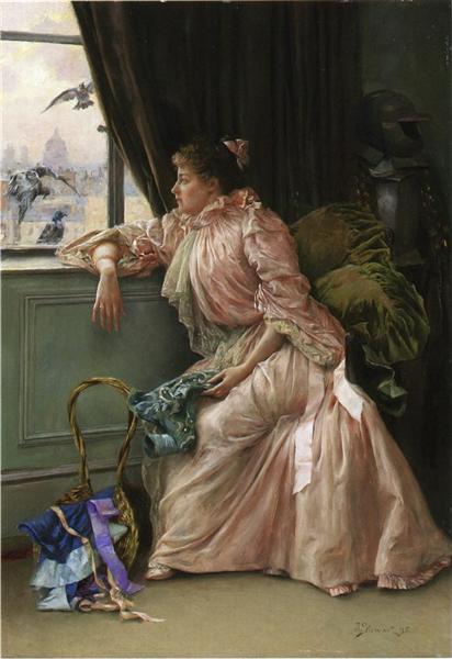 Room with a View, 1895 - Юліус Леблан Стюарт