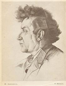 Portrait of Zinoviev - Juri Pawlowitsch Annenkow