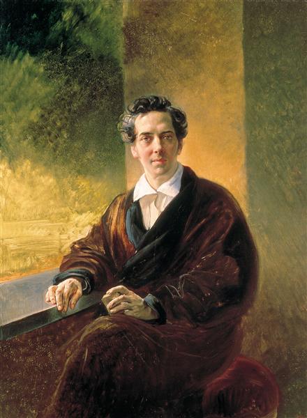 Portrait of Count A. A. Perovsky (the Writer Anton Pogorelsky), 1836 - Karl Bryullov