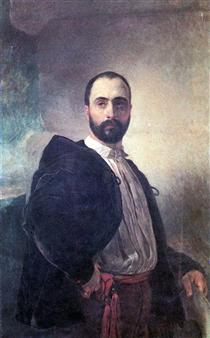 Portrait of Angelo Tittoni - Karl Bryullov