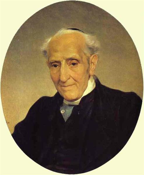 Портрет писателя и политического деятеля Тарентского архиепископа Джузеппе Капечалатро, 1833 - 1835 - Карл Брюллов