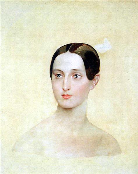 Portrait of Grand Duchess Maria Nikolaevna, 1837 - Карл Брюллов
