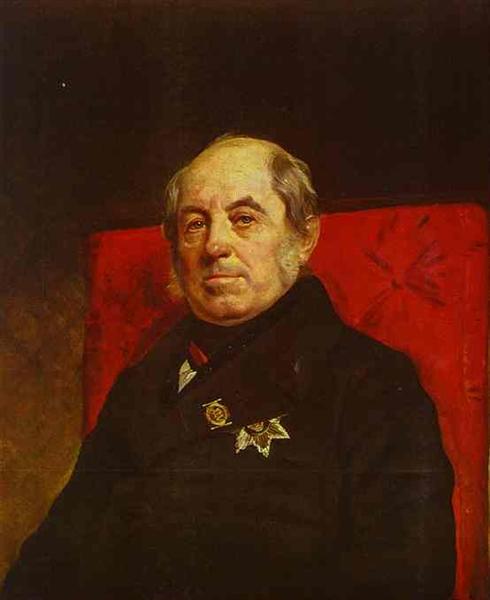Portrait of S. G. Likhonin, 1841 - Karl Pawlowitsch Brjullow