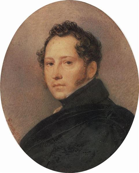 Portrait of the Artist Sylvester Shchedrin, 1824 - Karl Brioullov