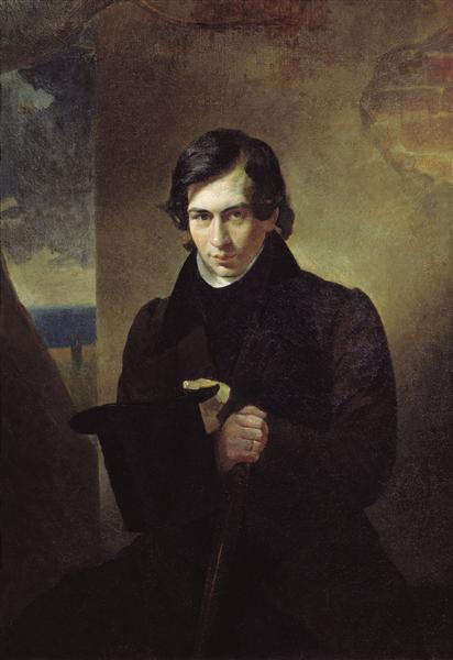 Portrait of the Poet and Playwright Nestor Kukolnic, 1836 - Karl Brioullov