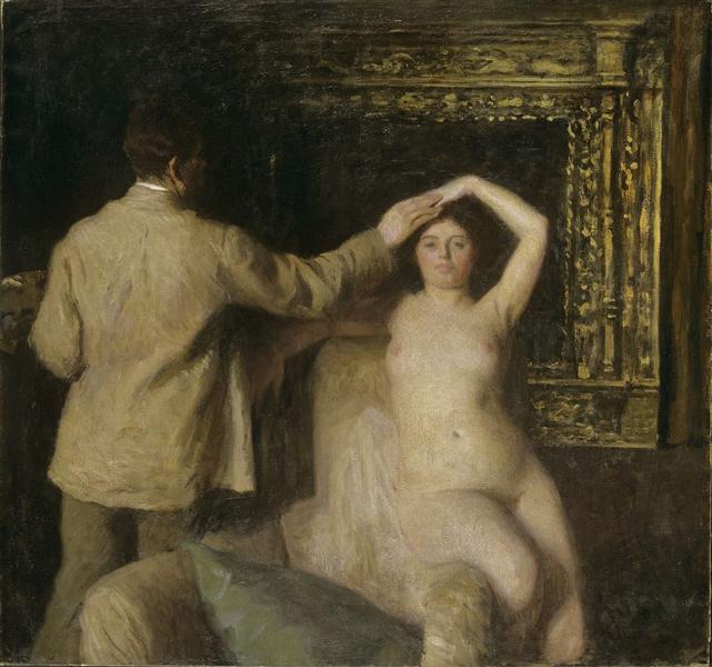 Painter and Model, 1904 - Карой Ференці