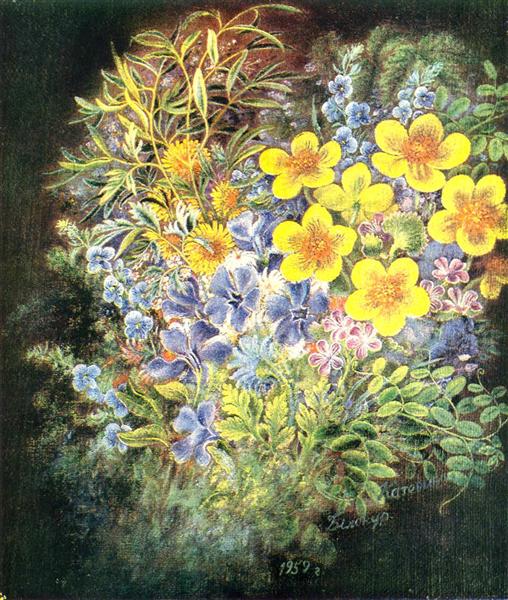 Flowers, 1959 - Kateryna Bilokur