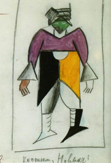 Costume for Victory over the Sun: The New Man, 1913 - Kazimir Malevich