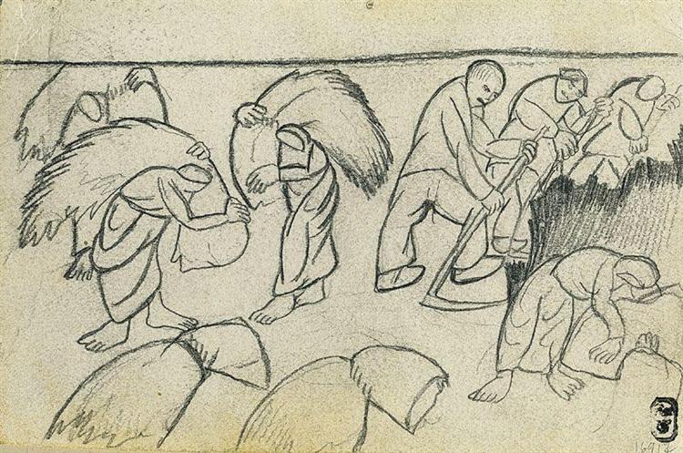 Reaping, 1911 - Kazimir Malevich