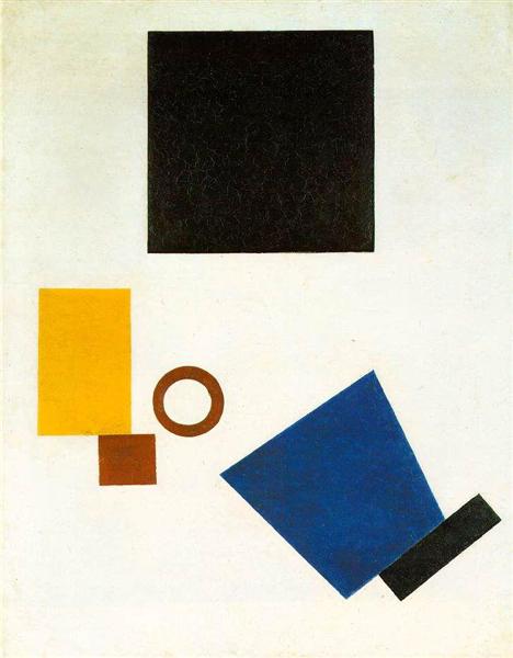 Suprematism. Self Portrait in two dimensions, 1915 - Kazimir Malevich
