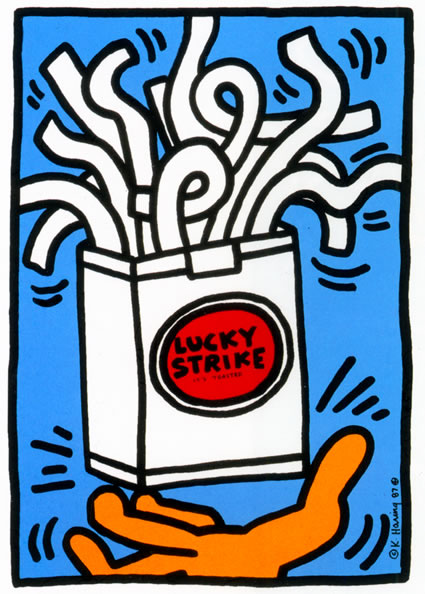 Lucky Strike, 1987 - Keith Haring