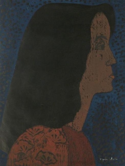 Profile of Brown Haired Woman, 1947 - Kiyoshi Saitō