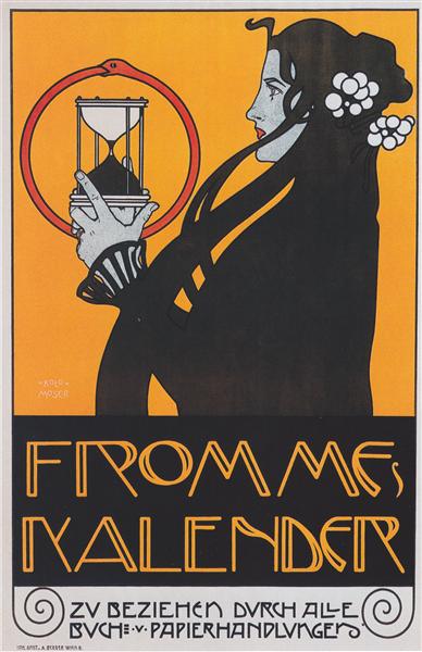 Poster for Fromme's Calendar, 1899 - Коломан Мозер