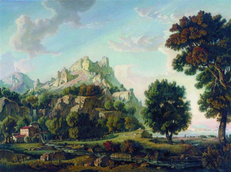 The Crimean landscape, 1930 - Konstantin Bogaevsky
