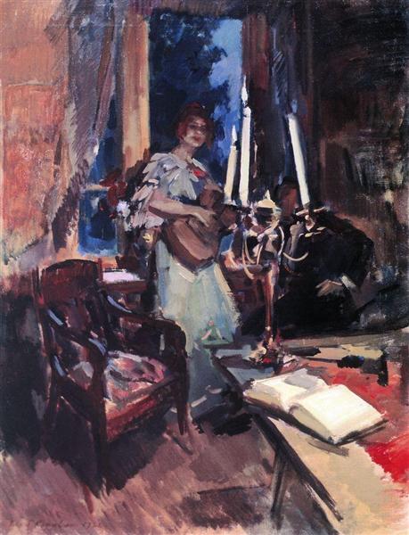 Night, 1921 - Konstantin Alexejewitsch Korowin