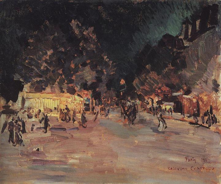 Paris at Night, 1911 - Konstantin Alexejewitsch Korowin