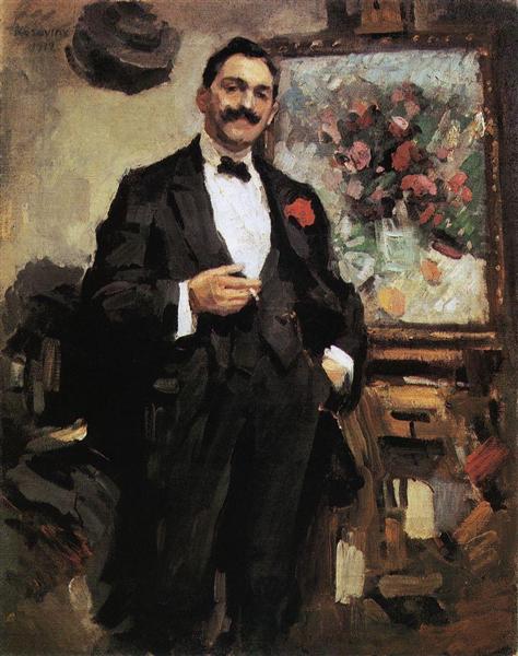 Portrait of a Hungarian artist József Ripley Ronai, 1912 - Konstantin Alexejewitsch Korowin