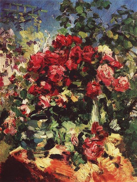 Roses, 1917 - Konstantín Korovin