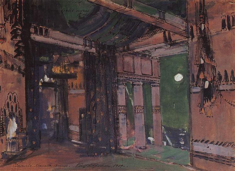 Salambo`s Room, 1909 - Костянтин Коровін