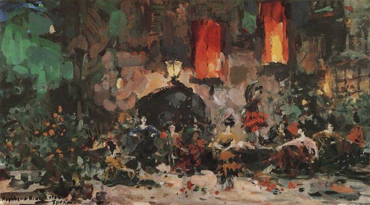 Испанский кабачок, 1902 - Константин Коровин