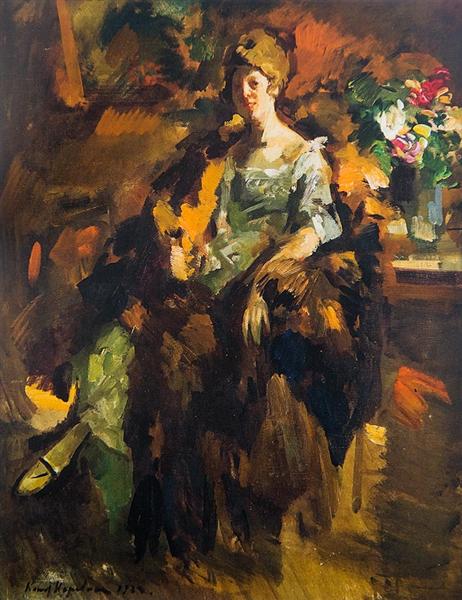 Woman portrait, 1922 - Konstantin Alexejewitsch Korowin