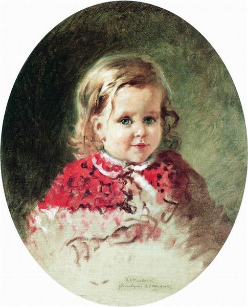 Portrait of the Girl Zhenia, c.1860 - Konstantin Makovsky