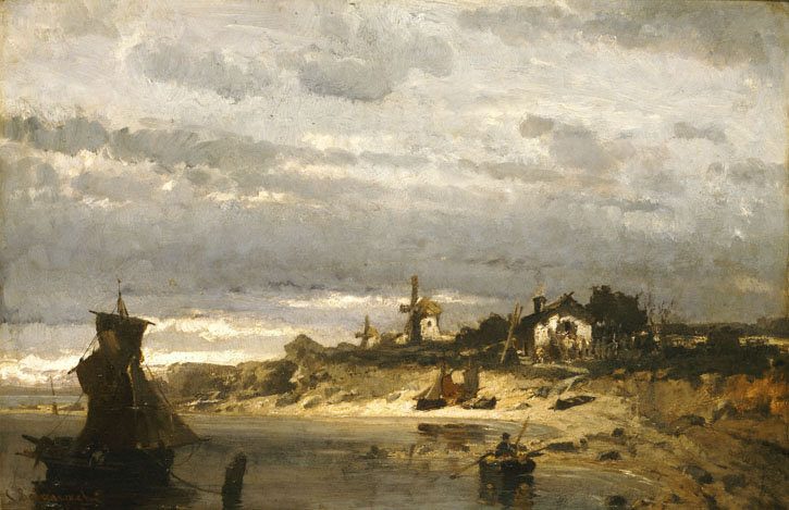 Village on a Dutch Coast, 1876 - Konstantinos Volanakis