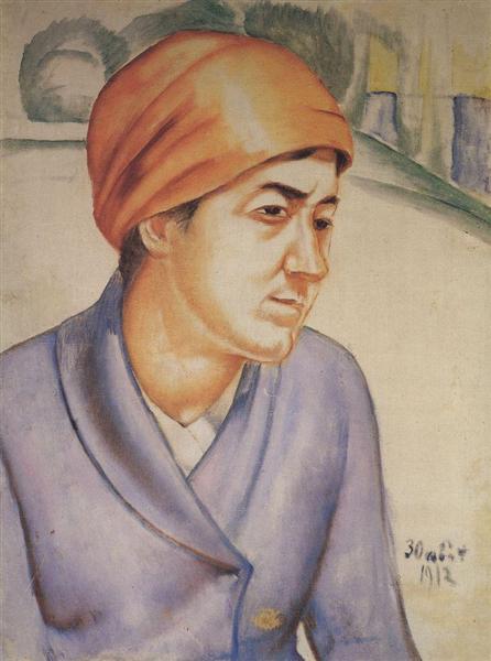 Portrait of M.F.Petrova-Vodkina, 1912 - Kuzma Petrov-Vodkin