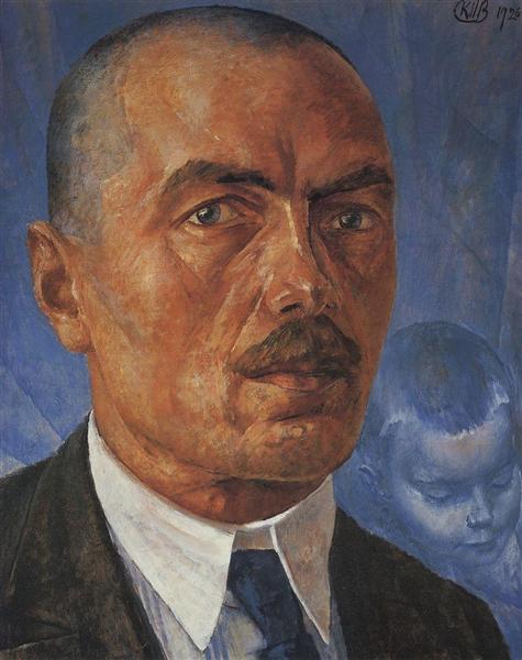 Автопортрет, 1926 - 1927 - Кузьма Петров-Водкин