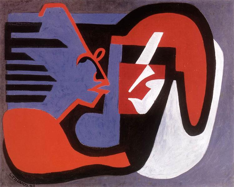 Chatting, 1928 - Lajos Tihanyi