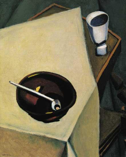 Still-life with Pipe, 1923 - Лайош Тихань