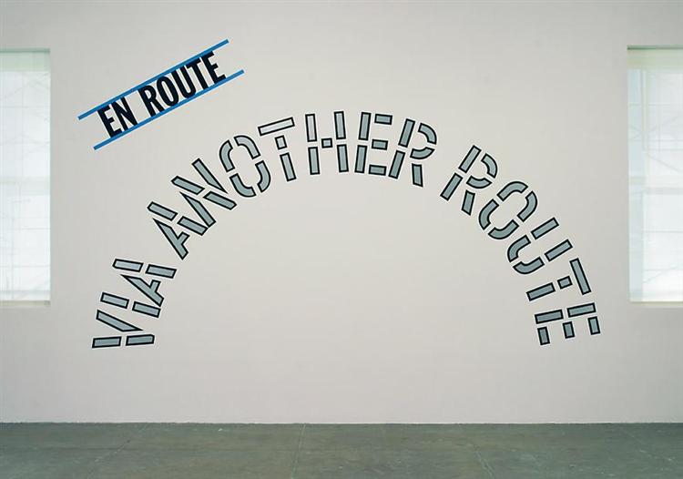 En Route: Via Another Route, 2005 - Lawrence Weiner