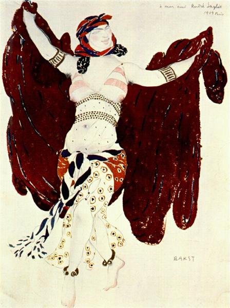 Cleopatre syrian dance, 1909 - Leon Bakst