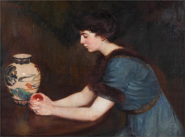 At the Window (also known as Portrait of Julia Sullivan Lynch), 1925 - Лила Кэбот Перри