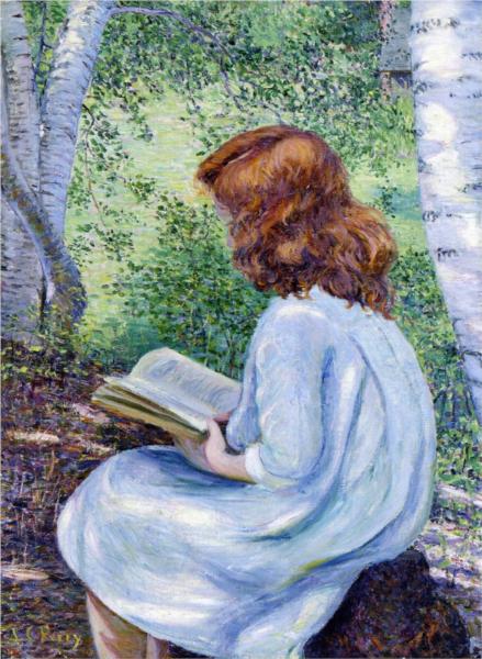 Child with Red Hair Reading - Lilla Cabot Perry
