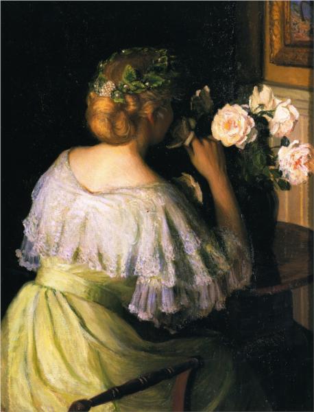 Roses (also known as The Scent of Roses) - Lilla Cabot Perry